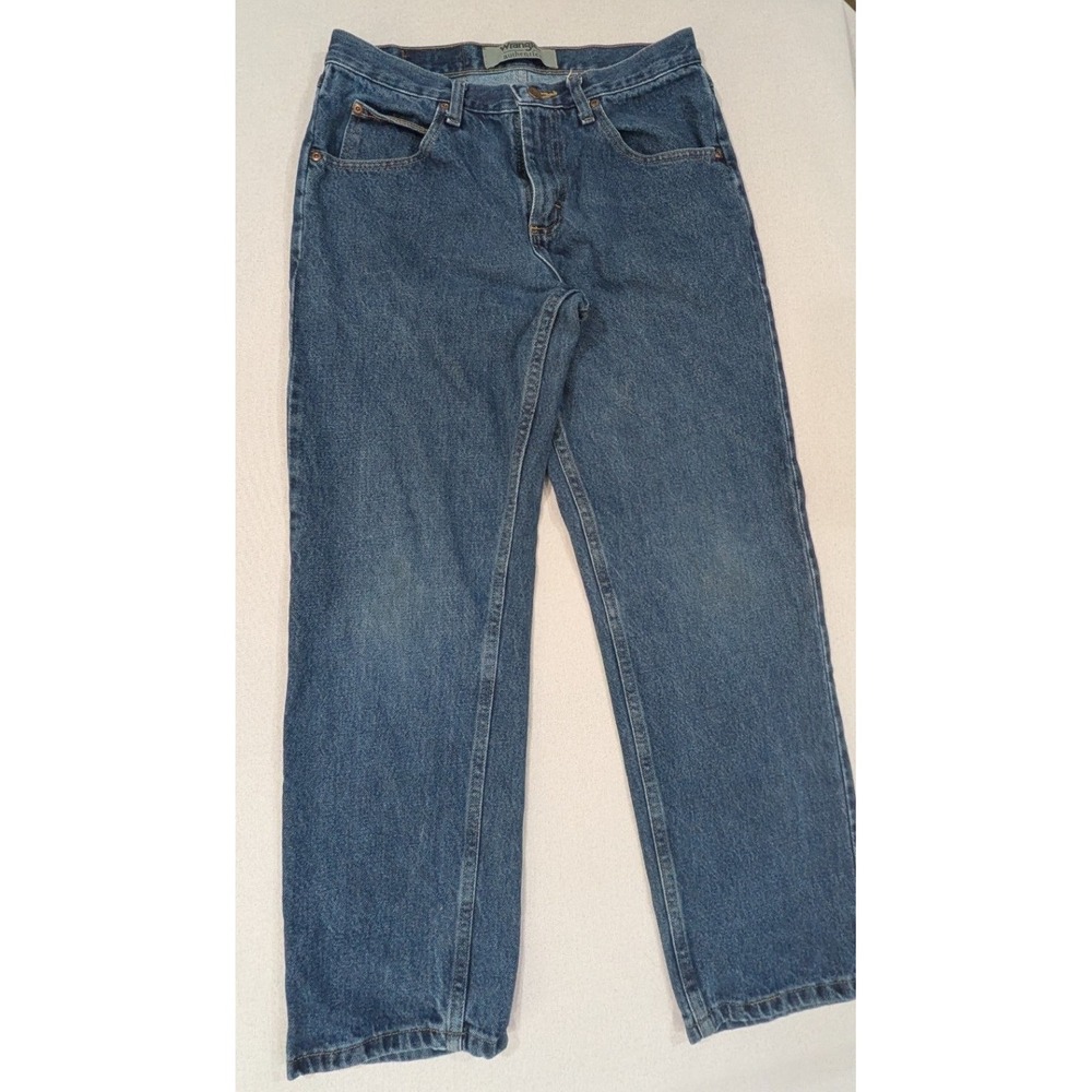 Wrangler Jeans Mens 30x29 Blue Excellent Regular Fit Straight Leg 10ZM200RD
